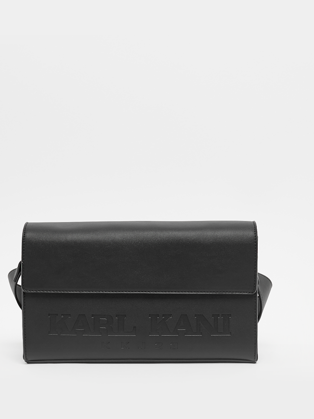 Karl Kani, Retro Fake Leather Handbag, zwart, Afbeelding 1 van 5