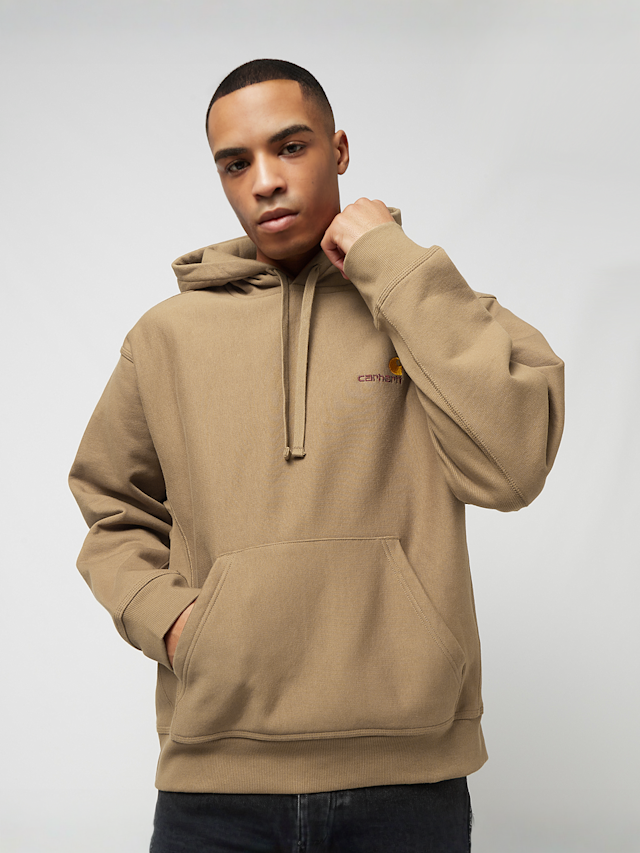 Carhartt WIP, Hooded American Script Sweat, grey, Image 1 of 4