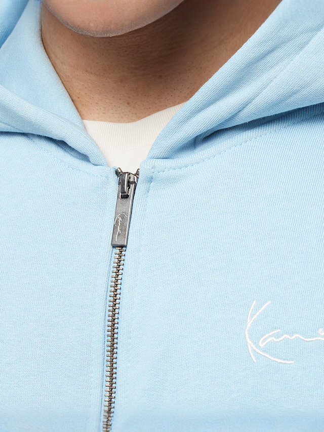 Karl Kani, Chest Signature Essential Zip Hoodie, blauw, Afbeelding 3 van 4