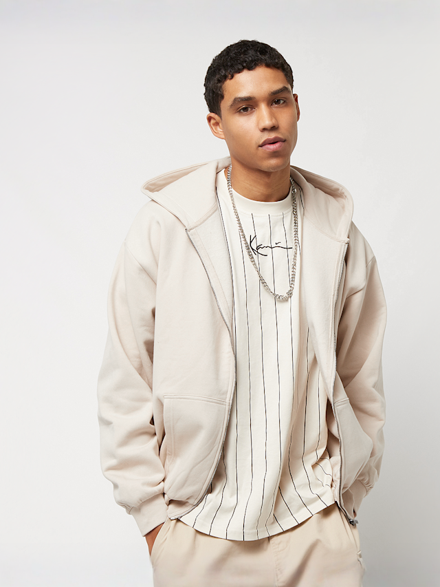 Karl Kani, Chest Signature Essential Zip Hoodie, grijs, Afbeelding 1 van 4