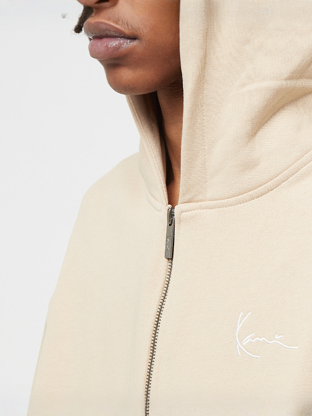 Karl Kani, Chest Signature Essential Zip Hoodie, grey, Image 3 of 4