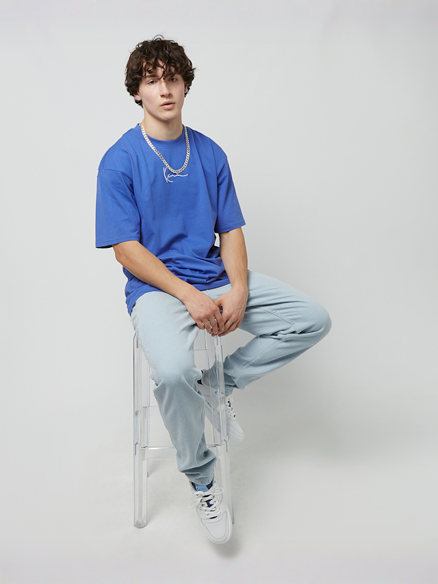 Karl Kani, Small Signature Essential Tee, blauw, Afbeelding 4 van 4