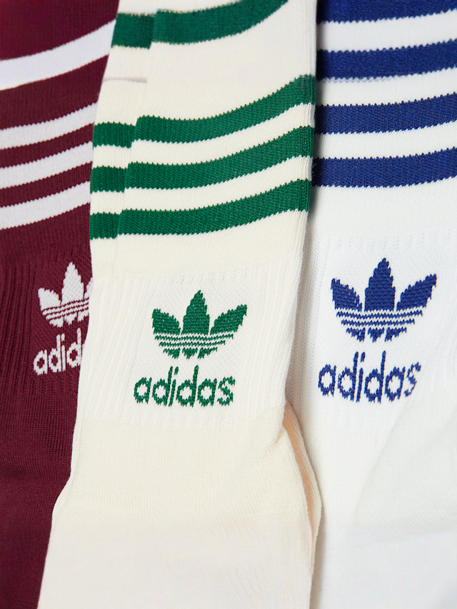 adidas Originals, adicolor Crew Sokken (3 Pack), multicolor, Afbeelding 2 van 2
