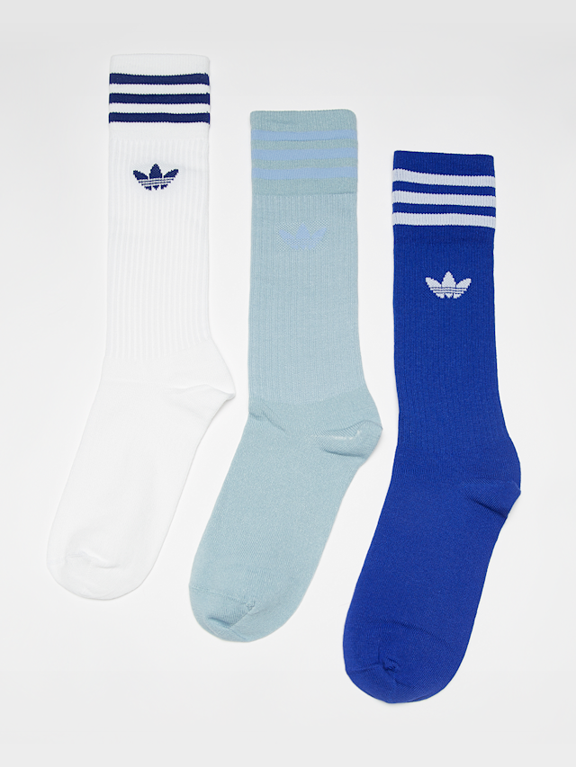 adidas Originals, 3 PACK - adicolor Solid Crew Socks, multi-colour, Image 1 of 2