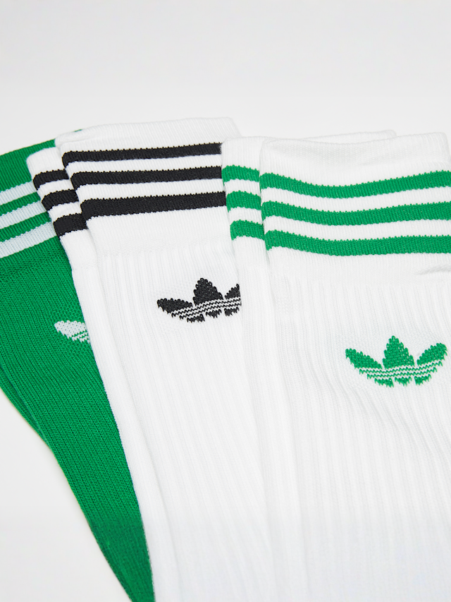 adidas Originals, 3 PACK - adicolor Solid Crew Socks, multi-colour, Image 2 of 2