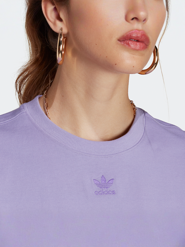 adidas Originals, Trefoil Essentials T-shirt, roze, Afbeelding 3 van 5