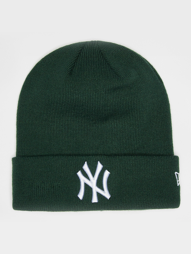 New Era, League Essential Cuff Beanie MLB New York Yankees, groen, Afbeelding 1 van 3