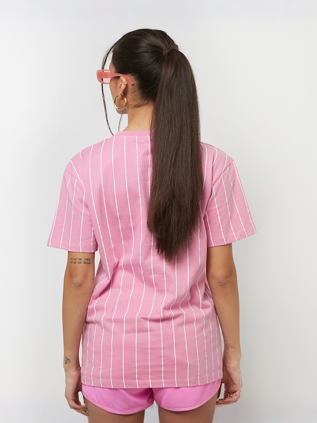 Karl Kani, Small Signature Essential Pinstripe OS Tee, light pink, Image 2 of 5