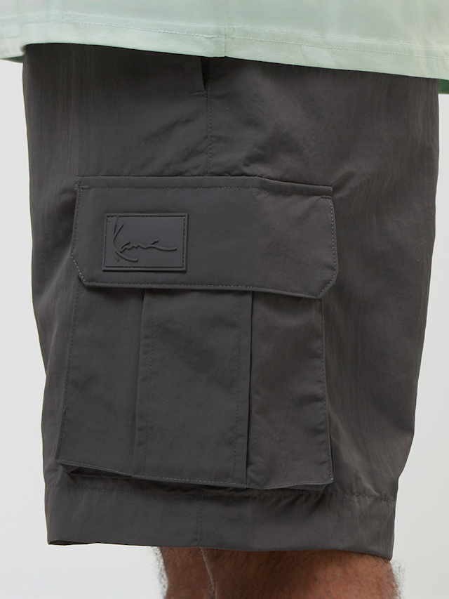 Karl Kani, Rubber Signature Cargo Shorts, szary, Obraz 6 z 7
