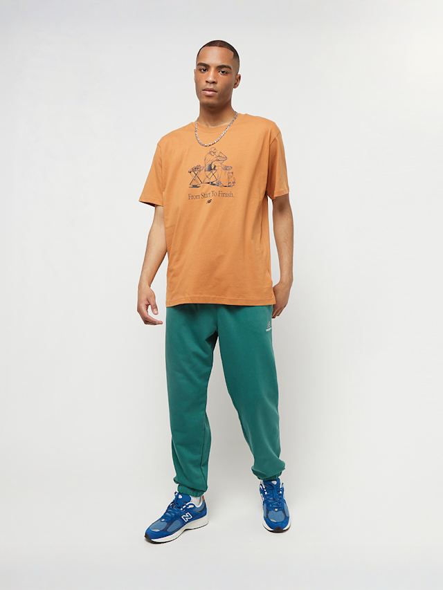 New Balance, Essentials Cafe At Nb T-Shirt 2, brązowy, Obraz 4 z 4