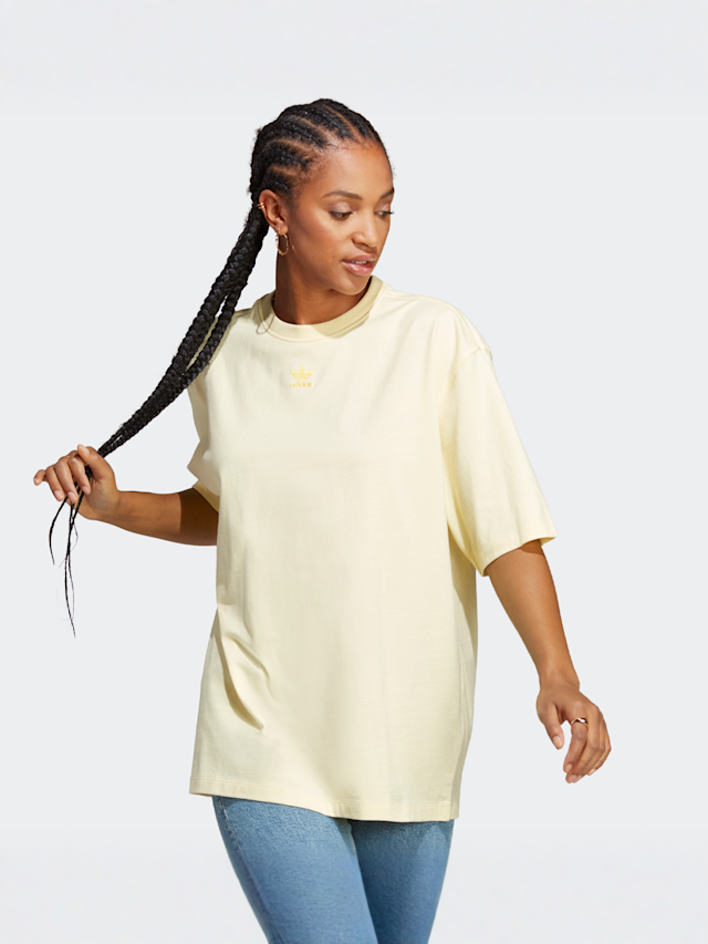 adidas Originals, Trefoil Essentials T-shirt, geel, Afbeelding 1 van 4