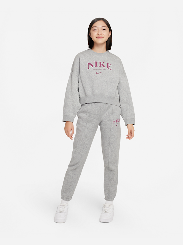 Nike, JUNIOR G NSW TREND FLC CREW PRNT, grijs, Afbeelding 4 van 4