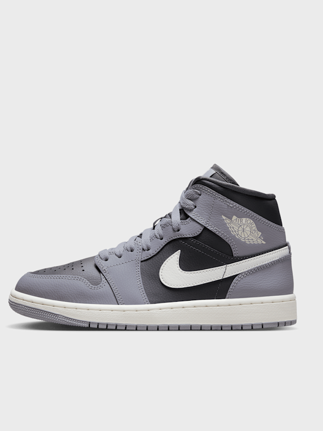 Jordan, WMNS Air Jordan 1 Mid, grey, Image 1 of 8