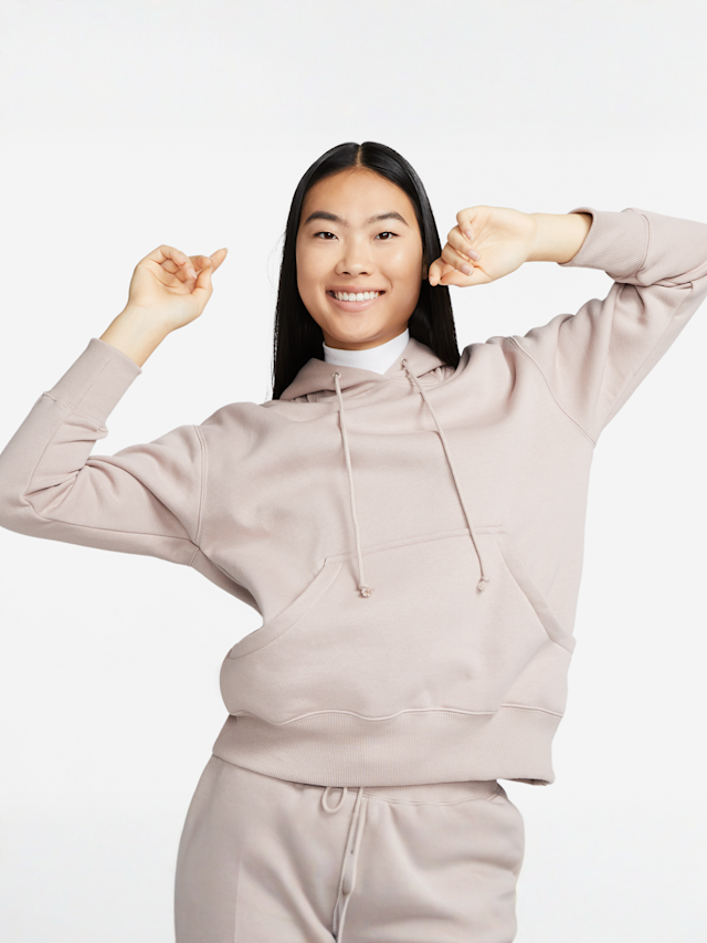 Nike, Sportswear Phoenix Fleece Oversized Pullover Hoodie, brown, Image 1 of 7