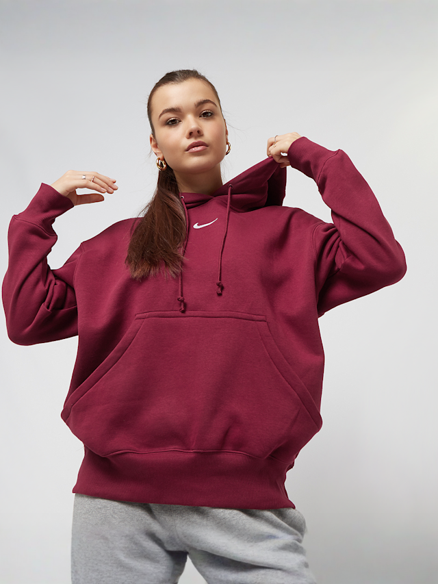 Nike, Sportswear Phoenix Fleece Oversized Hoodie, rood, Afbeelding 1 van 4