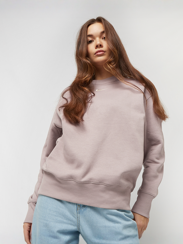 Nike, Sportswear Phoenix Fleece Women's Oversized Crewneck Sweatshirt Taupe/Sail, beige, Afbeelding 1 van 4
