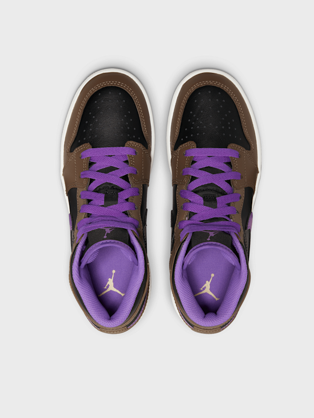 Jordan, Air Jordan 1 Mid (GS), zwart, Afbeelding 6 van 8