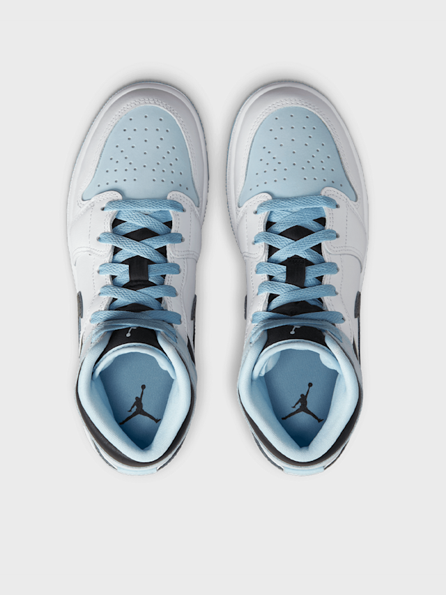 Jordan, Air Jordan 1 Mid SE Big Kids' Shoes (GS), blue, Image 5 of 7