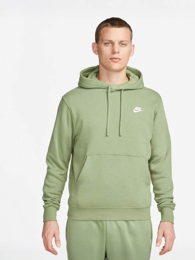 Nike, Sportswear Club Fleece Hoodie, green, Image 1 of 5