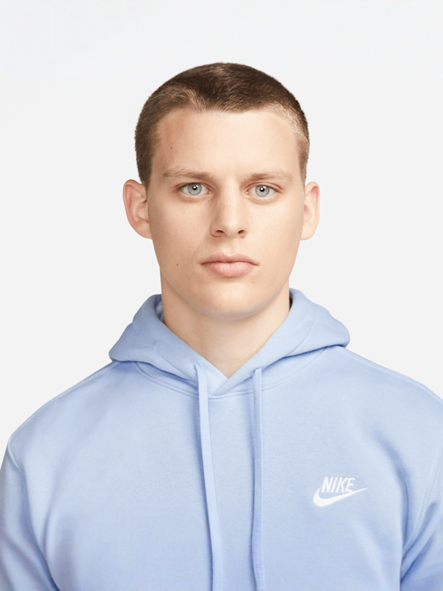 Nike, Sportswear Club Fleece Hoodie, blue, Image 3 of 5