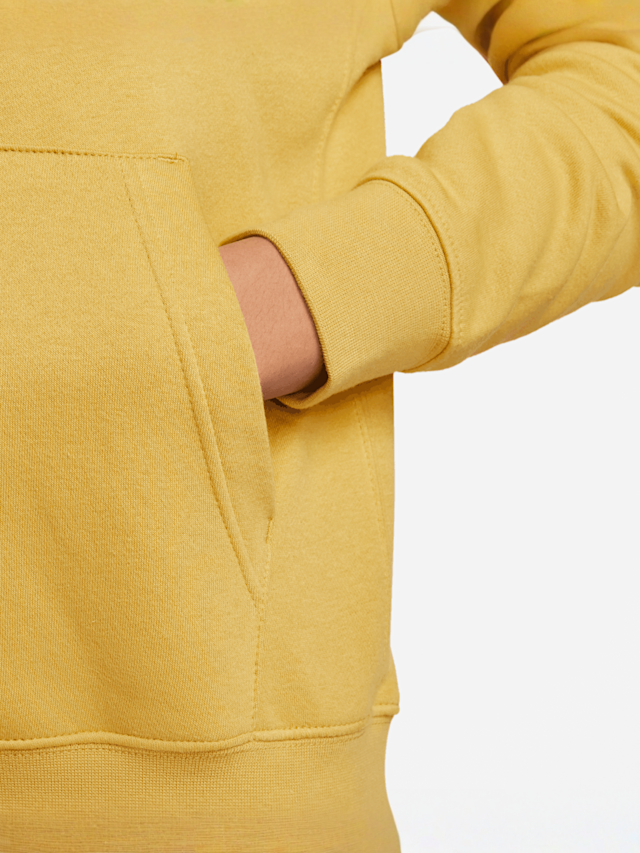 Nike, Sportswear Club Fleece Hoodie, yellow, Image 5 of 6