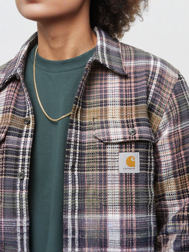 Carhartt WIP, Longsleeve Valmon Shirt, bruin, Afbeelding 3 van 4