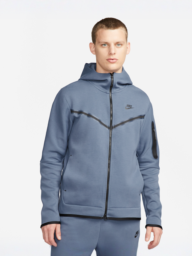 Nike, Sportswear Tech Fleece Full-Zip Hoodie, blauw, Afbeelding 1 van 7