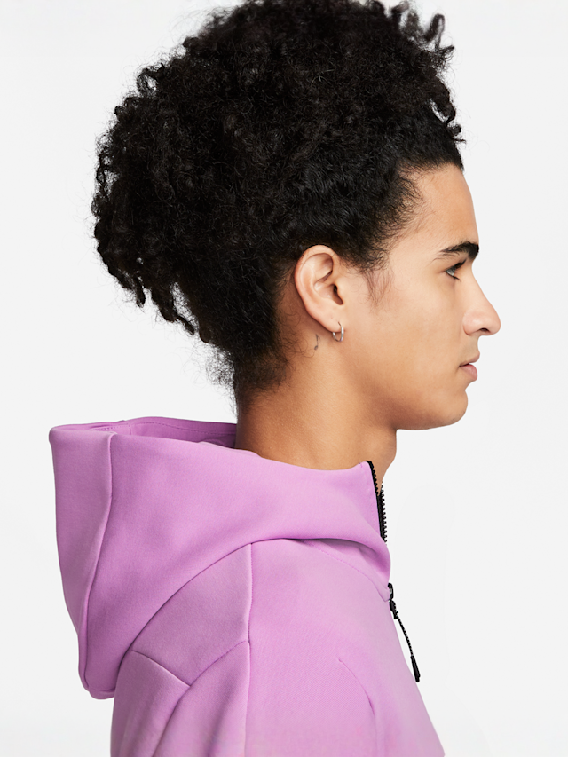 Nike, Sportswear Tech Fleece Full-Zip Hoodie, roze, Afbeelding 7 van 8