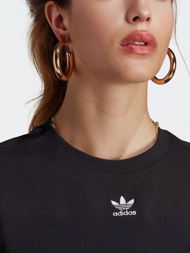 adidas Originals, Trefoil Essentials T-shirt, zwart, Afbeelding 3 van 3