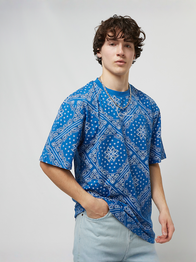 Karl Kani, Small Signature Paisley Tee, niebieski, Obraz 1 z 5