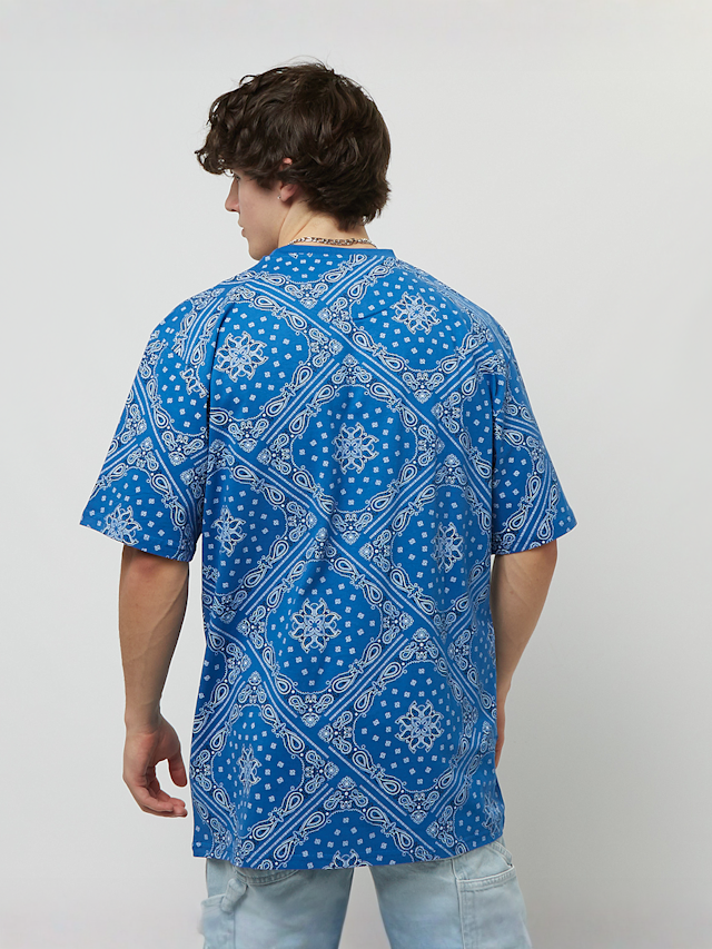 Karl Kani, Small Signature Paisley Tee, niebieski, Obraz 2 z 5