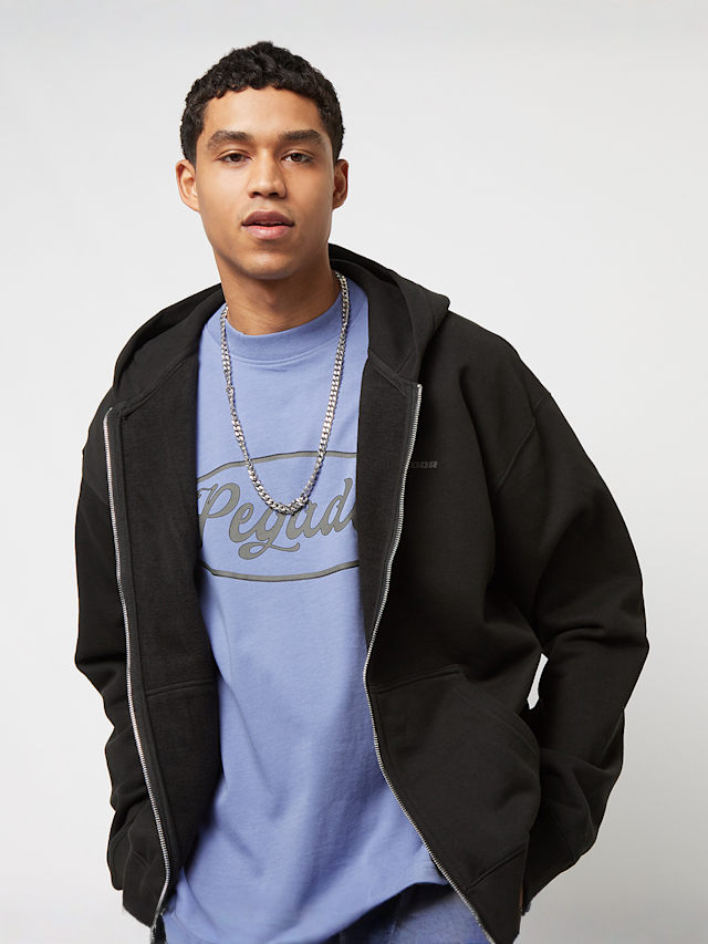 Pegador, Colne Logo Oversized Sweat Jacket Vintage, czarny, Obraz 1 z 5