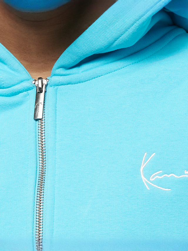 Karl Kani, Chest Signature Essential Zip Hoodie, blue, Image 3 of 4