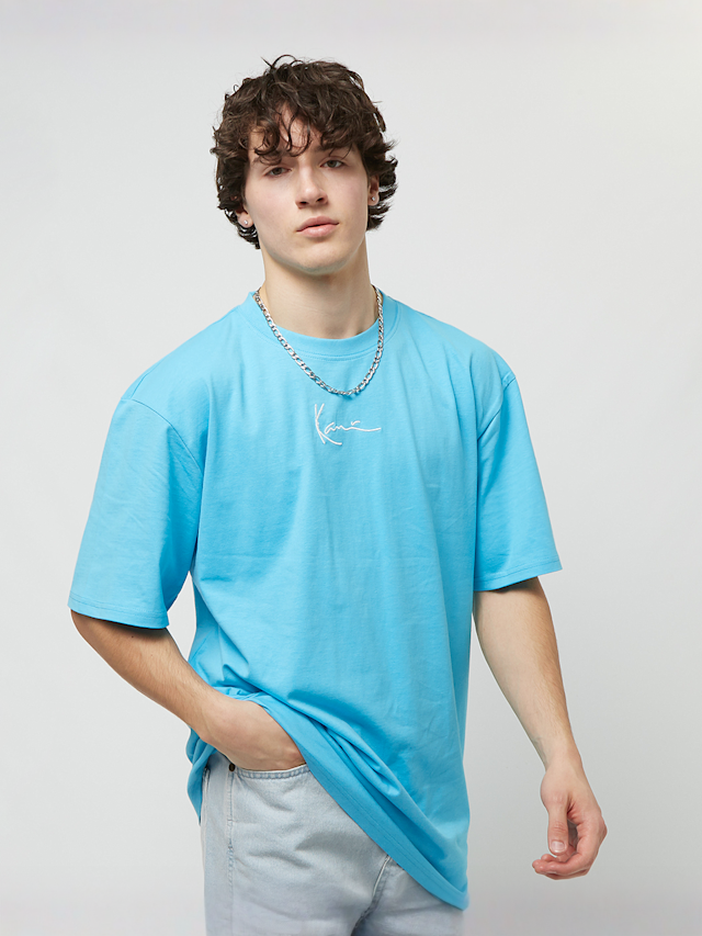 Karl Kani, Small Signature Essential Tee, blauw, Afbeelding 1 van 5