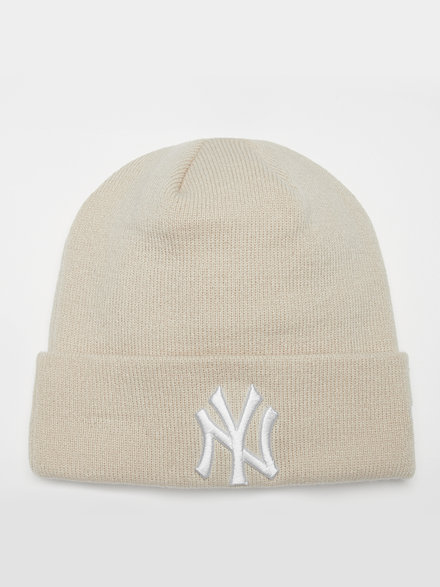 New Era, Cuff Beanie Essential MLB New York Yankees, beż, Obraz 1 z 3