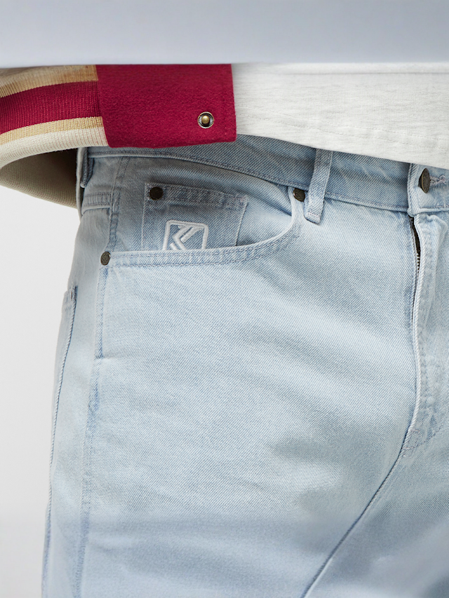 Karl Kani, Small Signature Baggy Five Pocket Denim, blue, Image 3 of 5