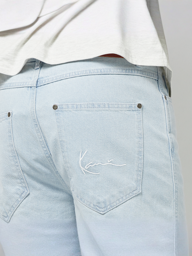 Karl Kani, Small Signature Baggy Five Pocket Denim, blue, Image 4 of 5