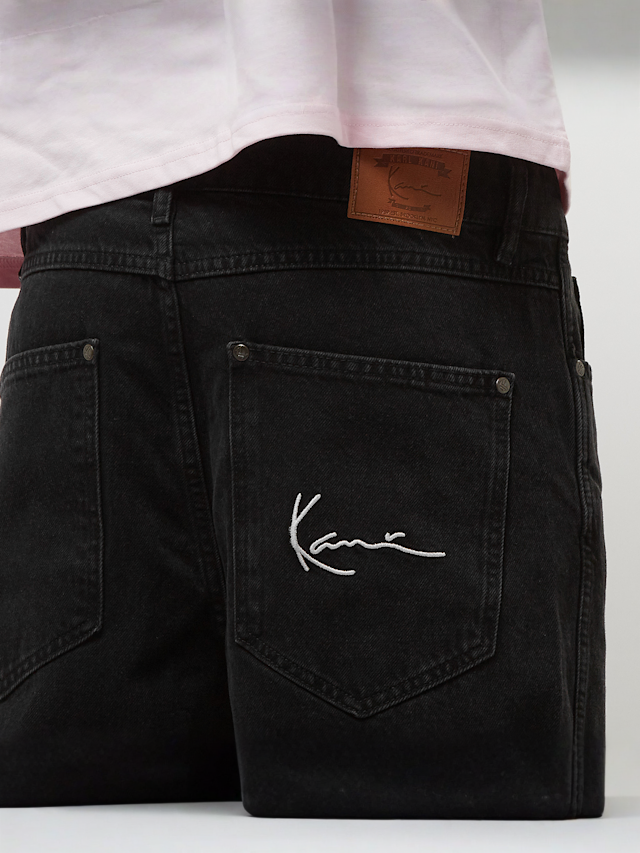 Karl Kani, Small Signature Baggy Five Pocket Denim, black, Image 4 of 5