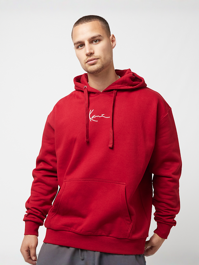 Karl Kani, Small Signature Essential Hoodie, rood, Afbeelding 1 van 4