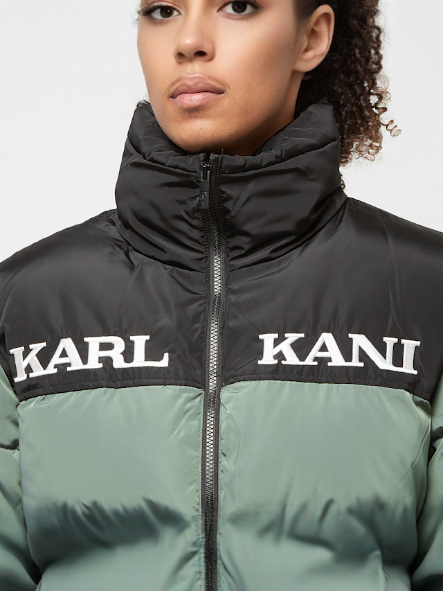 Karl Kani, Retro Essential Puffer Jacket, green, Image 3 of 5