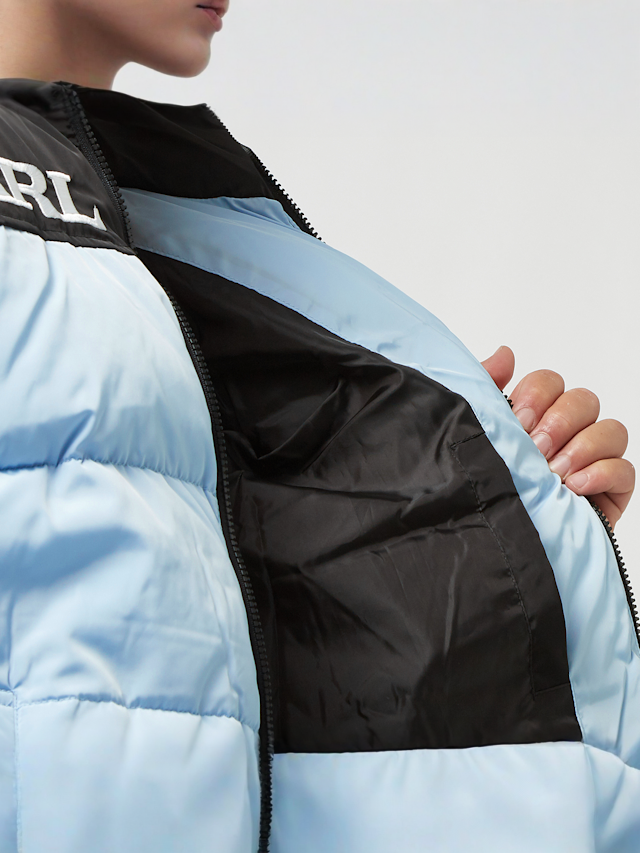 Karl Kani, Retro Essential Puffer Jacket, blue, Image 4 of 5