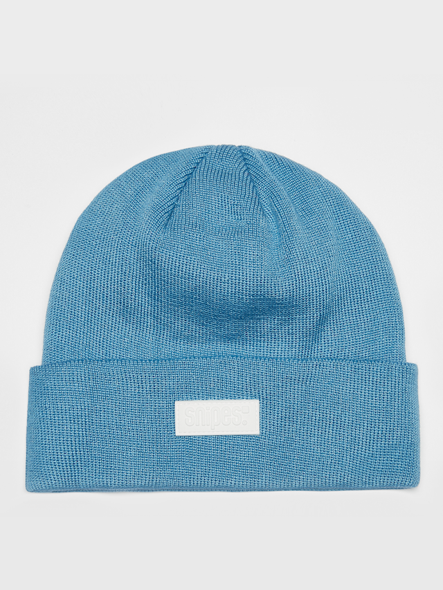 SNIPES, Woven Label Beanie, blue, Image 1 of 3