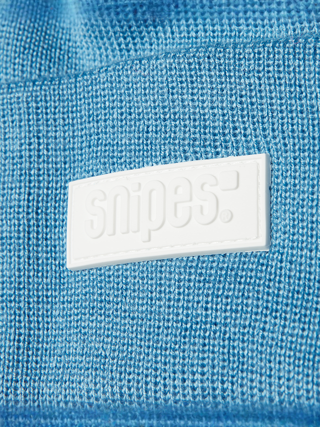 SNIPES, Woven Label Beanie, blue, Image 3 of 3