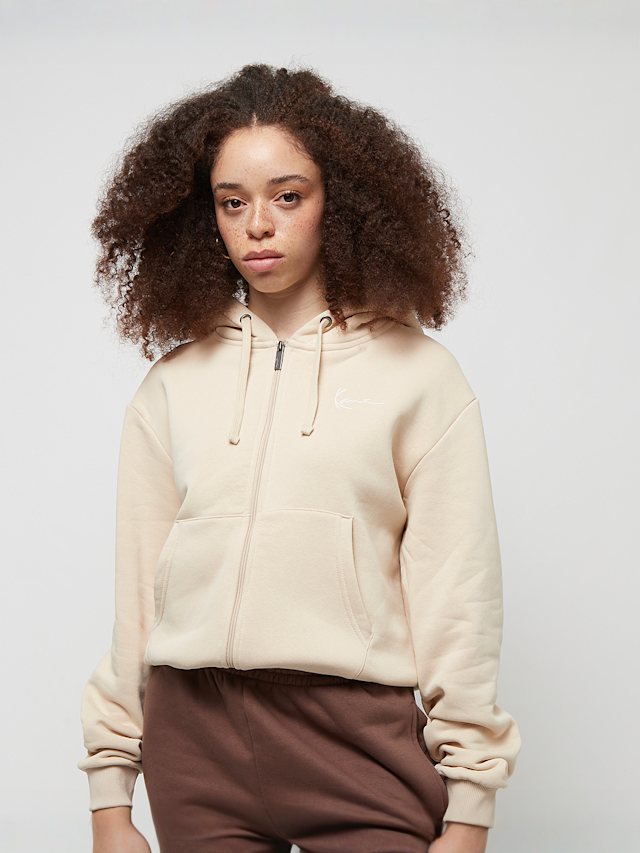 Karl Kani, Chest Signature Essential Zip Hoodie, beige, Afbeelding 1 van 4