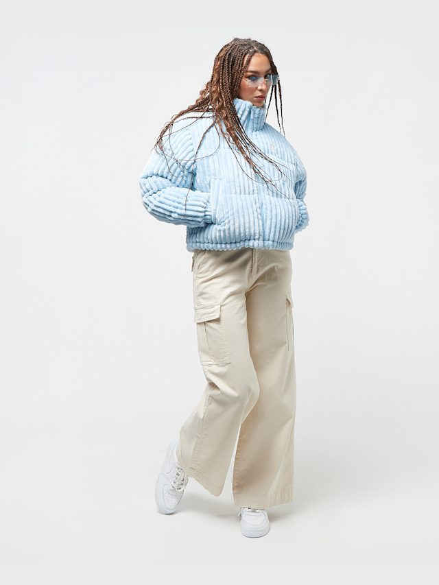 Karl Kani, OG Fuzzy Corduroy Short Puffer Jacket, blue, Image 5 of 6