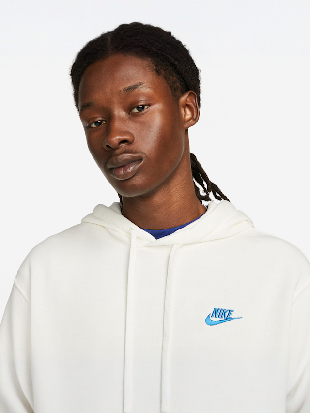 Nike, Sportswear Club Fleece Hoodie, beige, Image 3 of 5