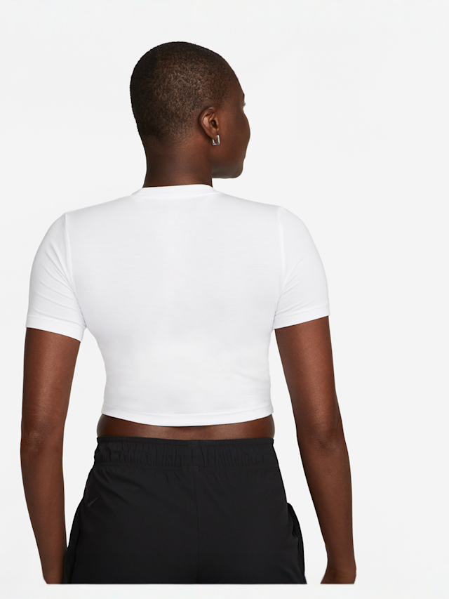 Nike, Sportswear Essential Slim Crop Tee, wit, Afbeelding 2 van 4
