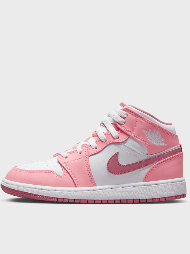 Jordan, Jordan 1 Mid (GS), Pink, Image 1 of 8