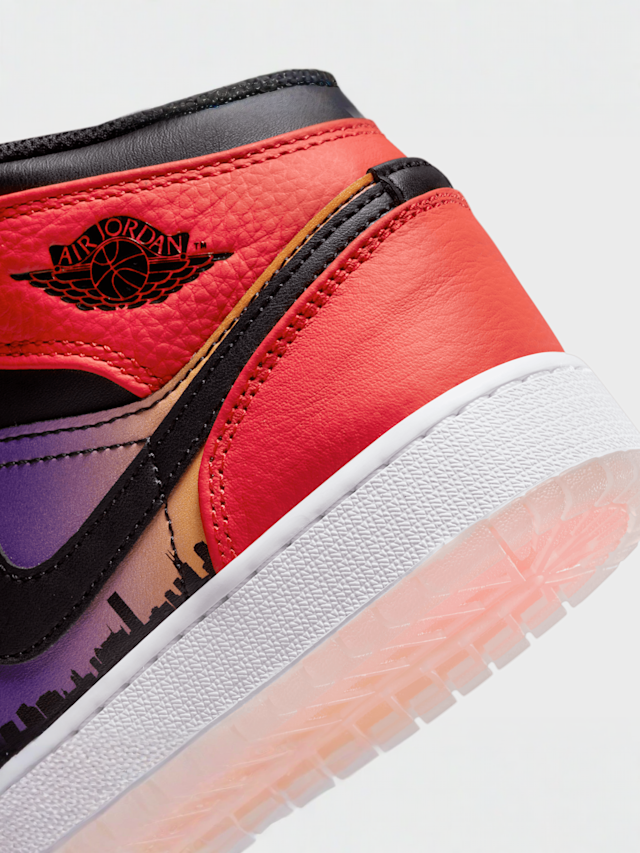 Jordan, Air Jordan 1 Mid (GS), czarny, Obraz 8 z 9