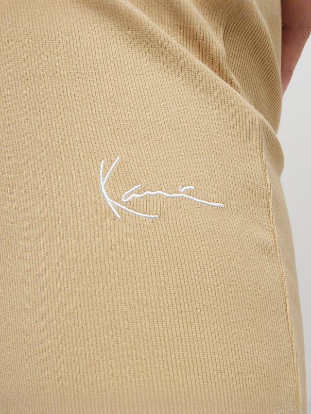 Karl Kani, Small Signature Flared Rib Leggings, beige, Afbeelding 3 van 4